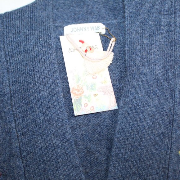 NWT Johnny Was Biya JW Workshop Griffin Cardigan Duster Knit Jacket Embroidery - Picture 11 of 11